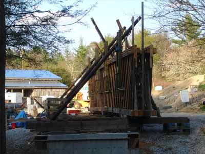 William Henry Stevens bridge exterior with rusted metal roof before restoration
